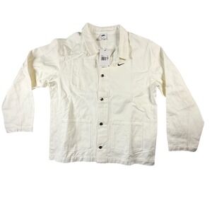 Nike Life Chore Coat Mens XXL Phantom Off-White NEW DQ5185-030 Cotton Canvas